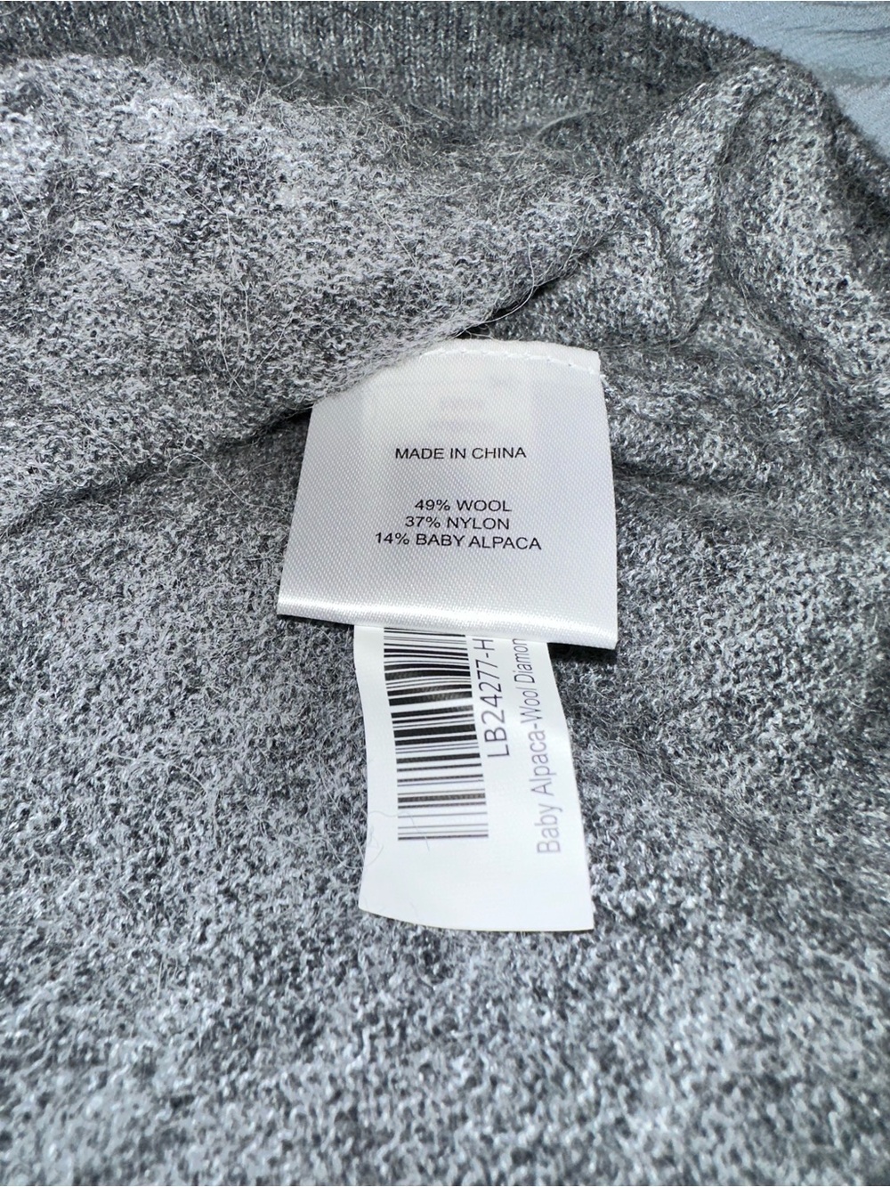 Quince Grey Crewneck Sweater - Heathered Knit - Picture 4 of 4